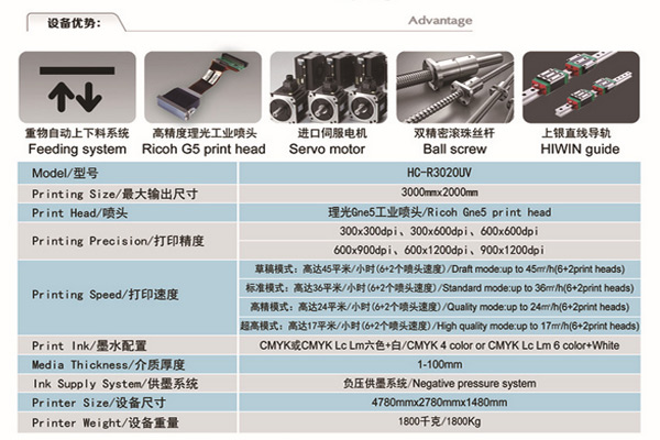 uv打印机设备参数